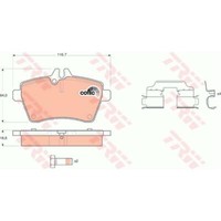 TRW BremsbeläGe GDB1629 BremsklöTze FüR Mercedes-Benz A-Klasse W169