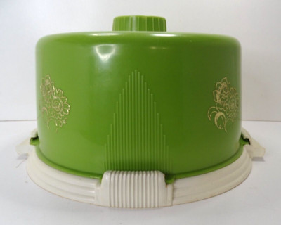 Locklift Green Cake Cover No. 600 Made In USA, Vintage