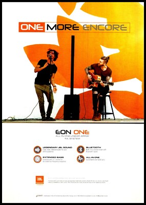 SOUND-ON-SOUND MAGAZINE ADVERT 12X9'' JBL EON ONE - ONE LINEAR-ARRAY P.A. SYSTEM