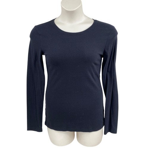 Zenana Outfitters Womens Knit Top Black Size Large LS Round Neck Runs Slim - Picture 3 of 10