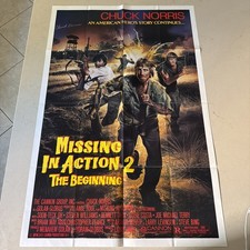 Missing In Action 2 Original Poster Signed By Chuck Norris Beckett COA Missing In Action 2 Original Poster Signed By Chuck Norris Beckett COA