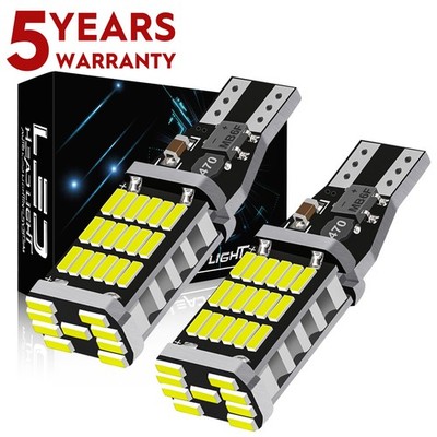 For Honda Accord 2013-2018 2019 6000K White 921 LED Reverse Backup Light Bulbs