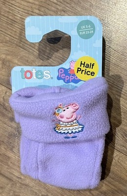 Peppa Pig Totes Handschuhe Set 5-6 Jahre rosa Winterhandschuhe Mädchen NEU