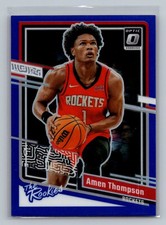 Amen Thompson 2023-24 Donruss Optic #2 The Rookies Blue 49/49 RC Rockets