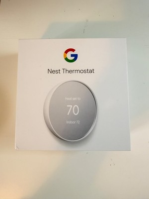 Google Nest Thermostat G4CVZ - Smart Programmable Wi-Fi Thermostat - Snow White