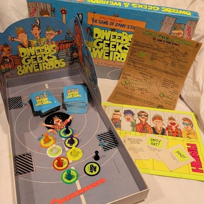 Dweebs Geeks and Weirdos Board Game Vintage 1988 EUC Complete 