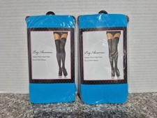 Leg Avenue Set Of 2 NEON BLUE Knee Thigh High Stockings Leg Avenue 6672 ONE SIZE