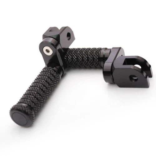 POLE Front 25mm Lowering Foot Pegs Black For Tuono V4 R 1100 RR 11-18 19 20 21