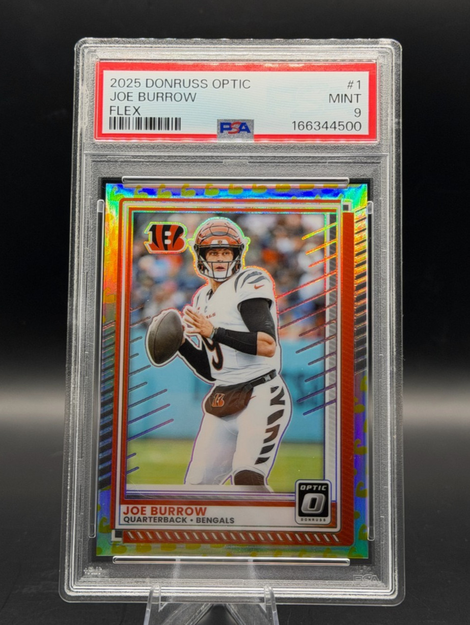 2025 Panini Donruss Optic - Joe Burrow #1 Flex Prizm /199 PSA 9 Bengals NFL