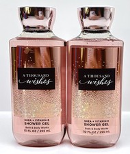 Bath  Body Works A thousand Wishes Shower Gel Body Wash 10 fl oz Set of 2