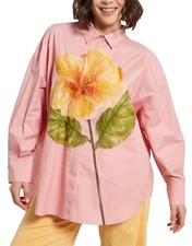 🌟MARINA RINALDI Cotton Poplin Shirt MR 29= IT58, DE50, FR54, GB24