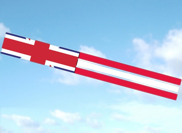 Spirit of Air Union Jack windsock 140cm long 100% polyester festive fun