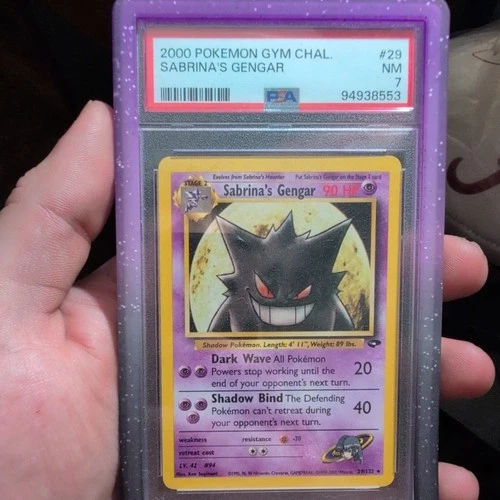 SABRINA'S GENGAR #29 - 2000 GYM CHALLENGE SET, RARE PSA 7, POKEMON TCG
