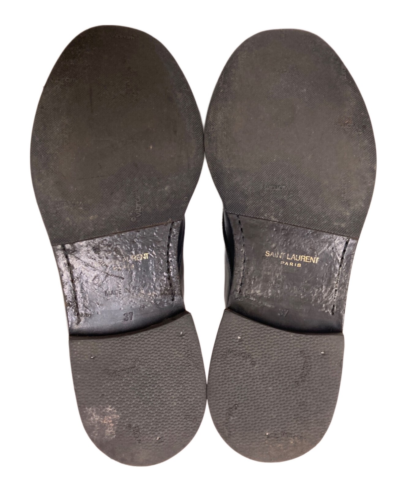 Saint Laurent Lace-up Boots Shoes EU 37 US 7 Leather Black Authentic thumbnail 4