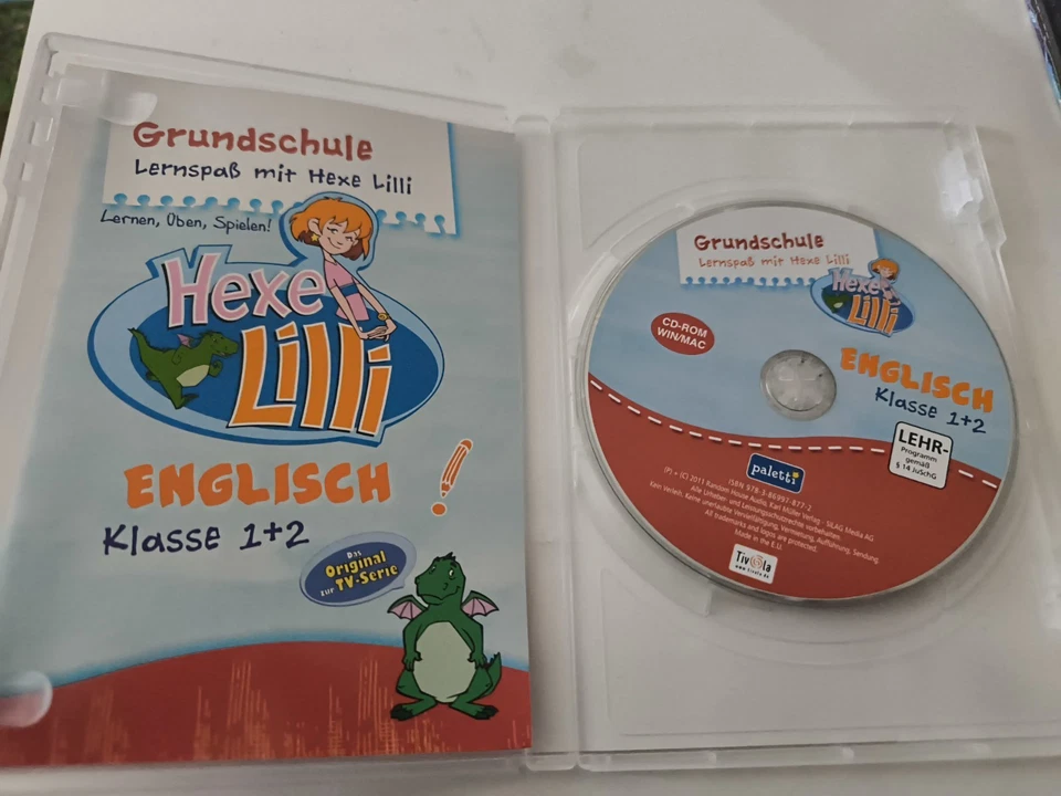 🎮Lernspaß mit Hexe Lilli🎮 - Englisch Klasse 1 und 2 - CD-ROM Top Zustand 👌🏻 - Bild 2 von 3