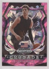 2020-21 Panini Prizm Draft Picks Crusade Pink Ice Prizm LaMelo Ball #83 0e1b