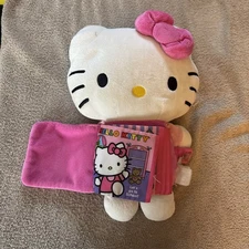 2014 Zoobies Sanrio Story Book Buddies Hello Kitty 12" Stuffed doll w/Plush Book