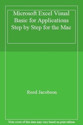 Microsoft Excel Visual Basic for Applications Step by Step for t