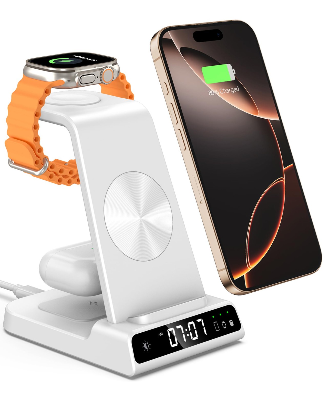 3-in-1 Wireless Charging Station for iPhone 16 & Apple Watch-image