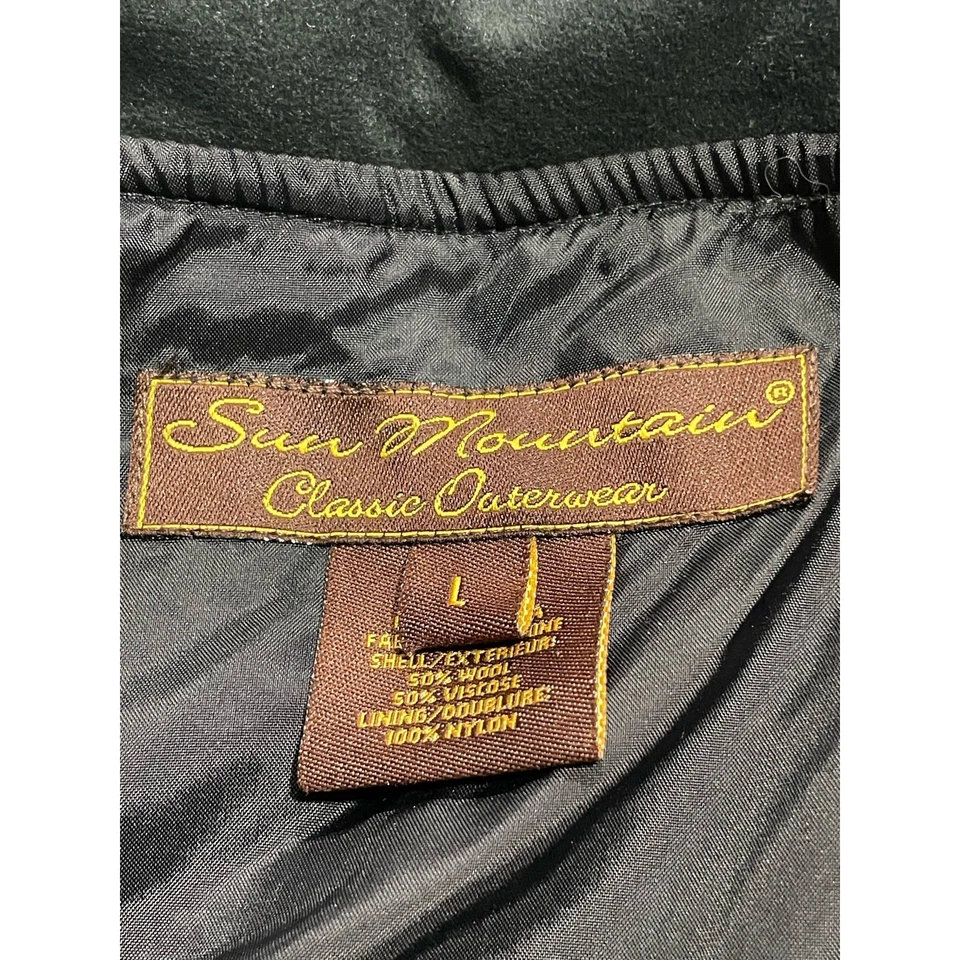 Chaleco de Colección Sun Mountain Clásico Prendas Exteriores Para Hombre Talla Grande Mezcla de Lana Verde T40914 Foto 2 de 4