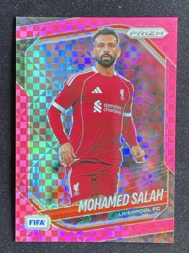 Mohamed Salah 2025-26 Panini Prizm FIFA Pink Power Base /75 #93