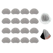8 Pairs Heel Grips 0.2" Thick Heel Cushion Pads Cushion Liners, Gray