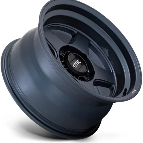 (Set of 5) KMC KM728 Lobo 17x8.5 5x5" -10mm Blue Wheels Rims 17" Inch Foto 4 de 4