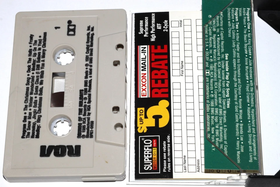 Christmas : Sounds Of The Holidays from Exxon (Cassette Tape 1988) PLAY TESTED Foto 4 de 4