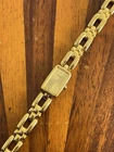 Vintage Seiko Watch Women Gold Tone Gold Dial Dainty 2E20-7108 13mm New Battery
