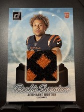 2024 Donruss #RHS-JBU Jermaine Burton Rookie Holiday Sweater MEM