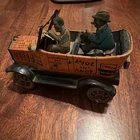 Marx Amos N Andy 1930’s Fresh Air Taxicab Tin Litho Wind-up Toy Jalopy Car