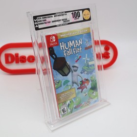Nintendo Switch HUMAN FALL FLAT - PERFECT GRADED VGA 100 GEM MINT! NEW & Sealed!