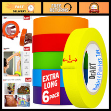 Colored Masking Tape 1" - Arts  Crafts Labeling, Coding, Colorful Craft Rolls