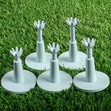 Golf Tee Value 5 Pack, Adjustable Height from 2.1" to 2.9" Unbreakable Durabl...