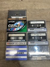 Mixed Job Lot of Vintage used , TDK, BASF, Chrome 90 120 TYPE 2 Cassette Tapes
