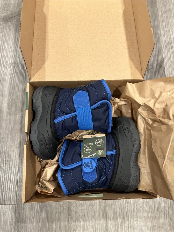 Talla 8 Niño Pequeño Kamik Snowbug 5 Azul Marino Impermeable Cálido Acogedor Bota de Nieve Niños Nuevo Foto 2 de 4