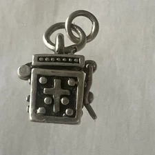 SILPADA Prayer Box Charm Sterling Silver Opens Hinged Retired