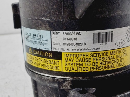 8200309193 klimakompressor für RENAULT SCENIC II (JM) 9231120