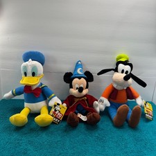 Disney Plush Lot Sorcerer Mickey Donald Duck Goofy 90 Years Kohl's Cares Parks