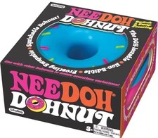 Schylling Needoh Dohnuts Blue Doughnut - Sensory Fidget Stress Relief Toy Gifts