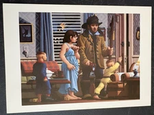 art postcard Leonard Dufresne 1995 painting OK Harris gallery invitation NYC