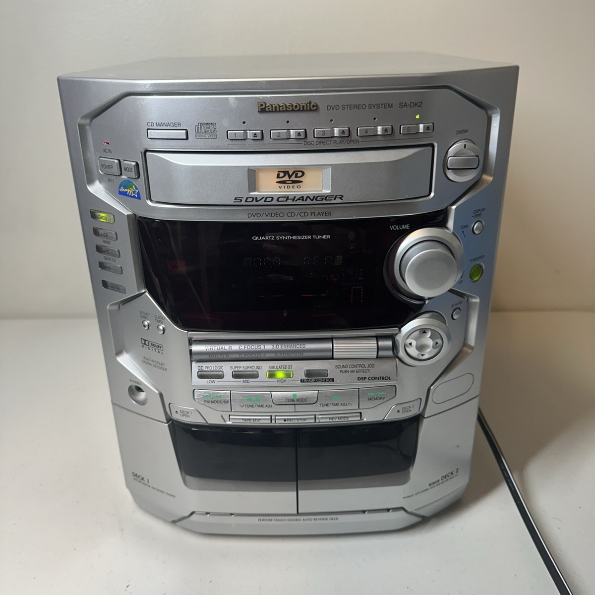 Panasonic CD Stereo System SA-dk2 (5 CD Changer) Dual