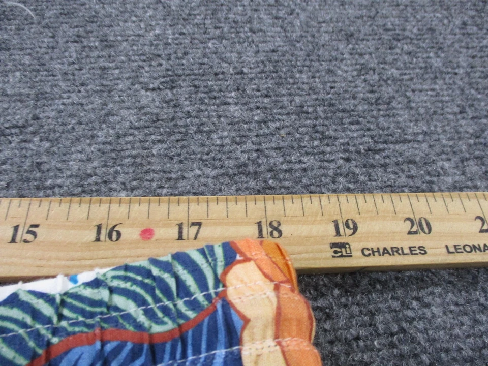 Farm Rio Shorts Womens XL Floral Boho Pom Pom Trim Anthropologie Tropical Beach - Image 4 of 4