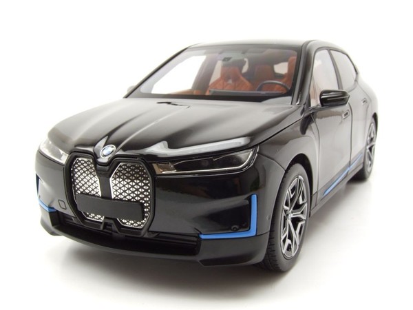 Bmw Ix 2022 Schwarz Metallic Modellauto 1:18 Minichamps-image