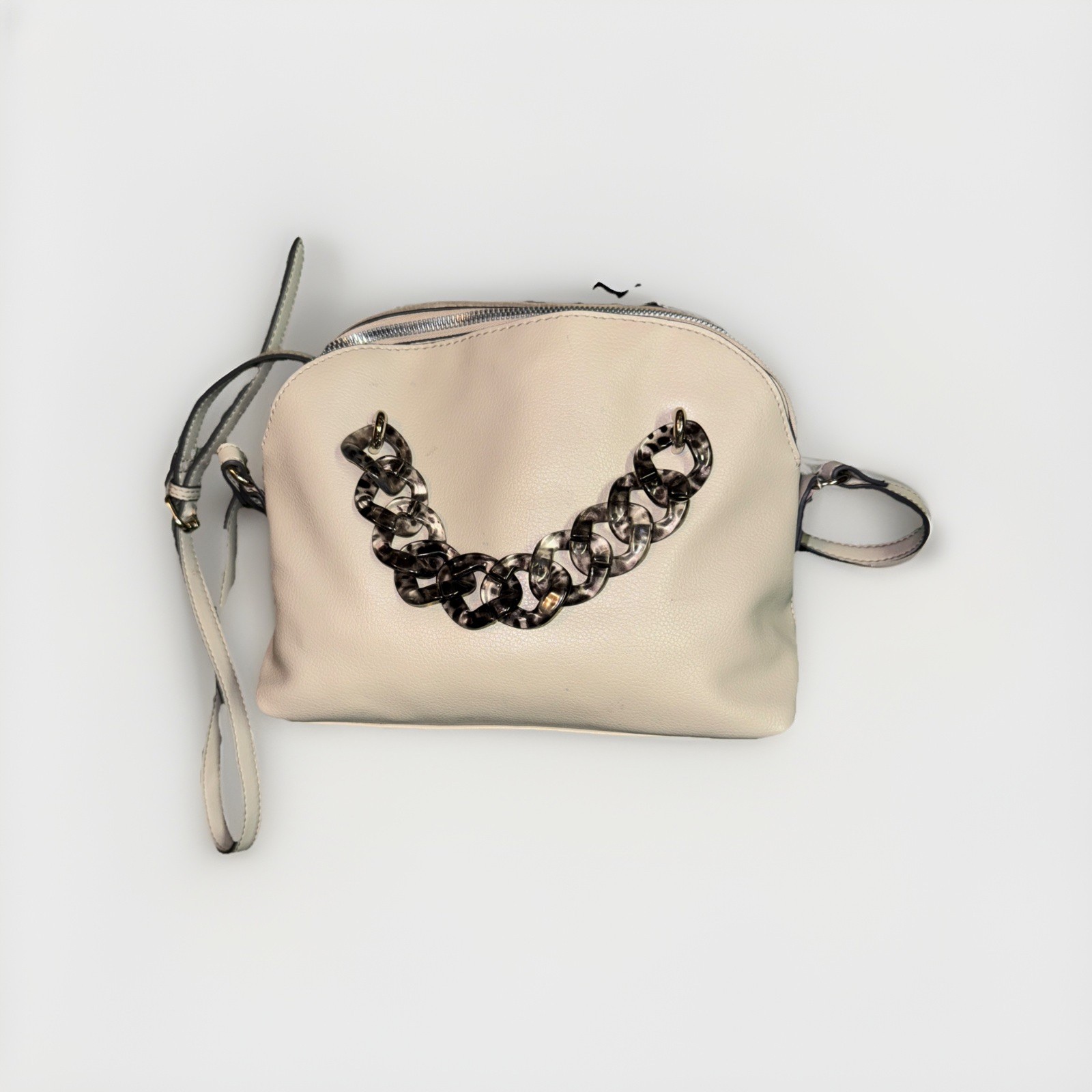 Bold Elements Multipockets Crossbody Bag Gray Fau… - image 4