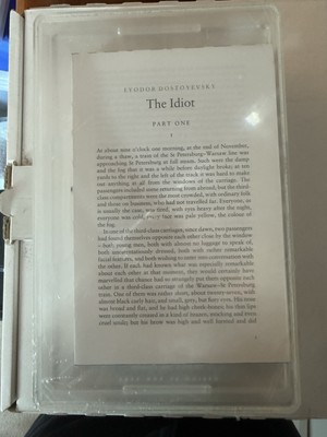Limited Edition Penguin Designer Classics The idiot Dostoevsky (Ron Arad)