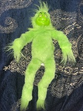 Vintage 2000 Dr Seuss 14  Grinch Plush Singing Christmas Stuffed Tested Works