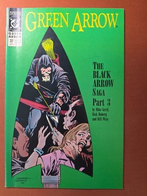 DC GREEN ARROW #37 1990 Grell - Mature Readers The Black Arrow
