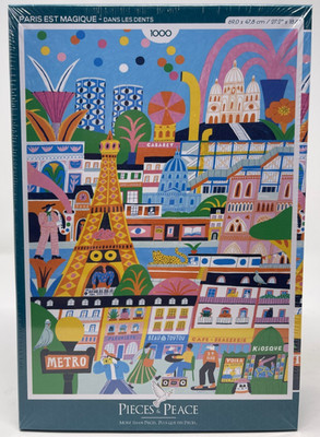 Pieces & Peace Paris Est Magique By Dans Les Dents 1000 Piece Puzzle