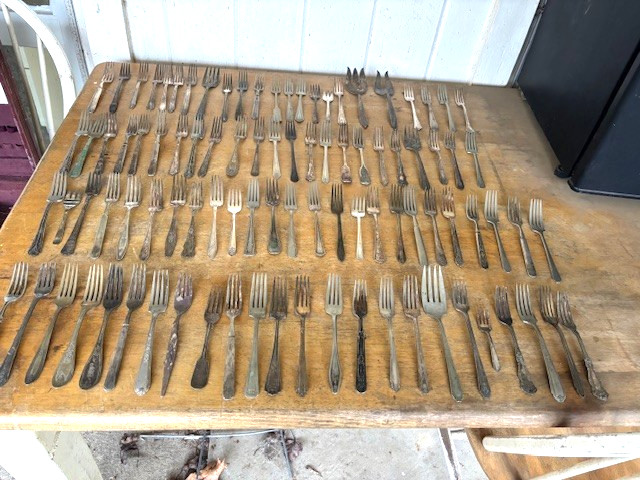 Silver Plate Silverware Flatware For Crafts